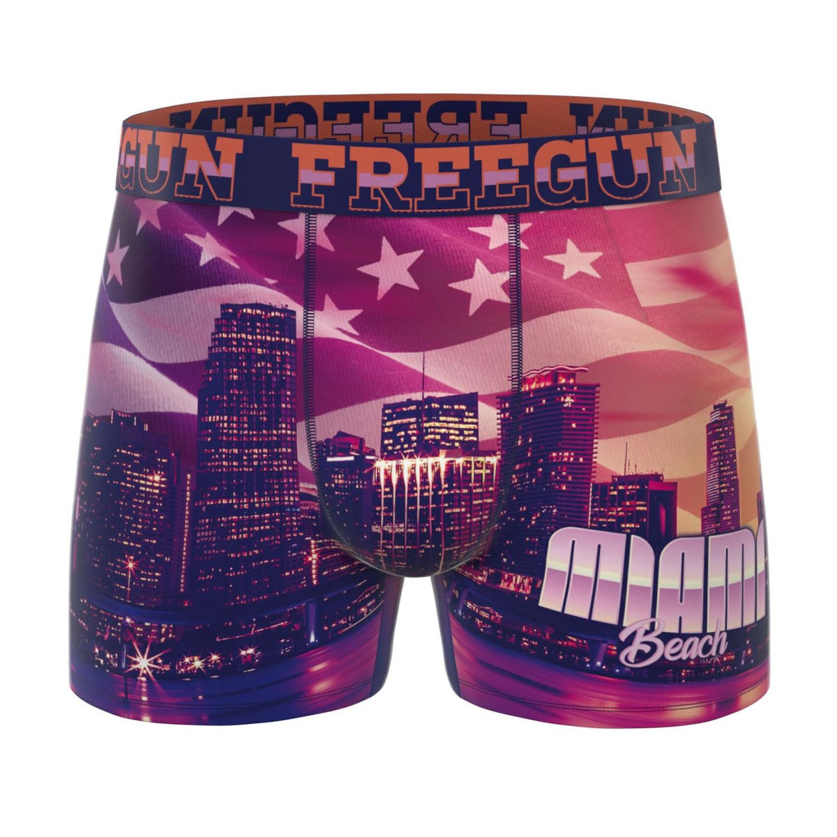 FREEGUN Lot de 3 boxers homme This is America