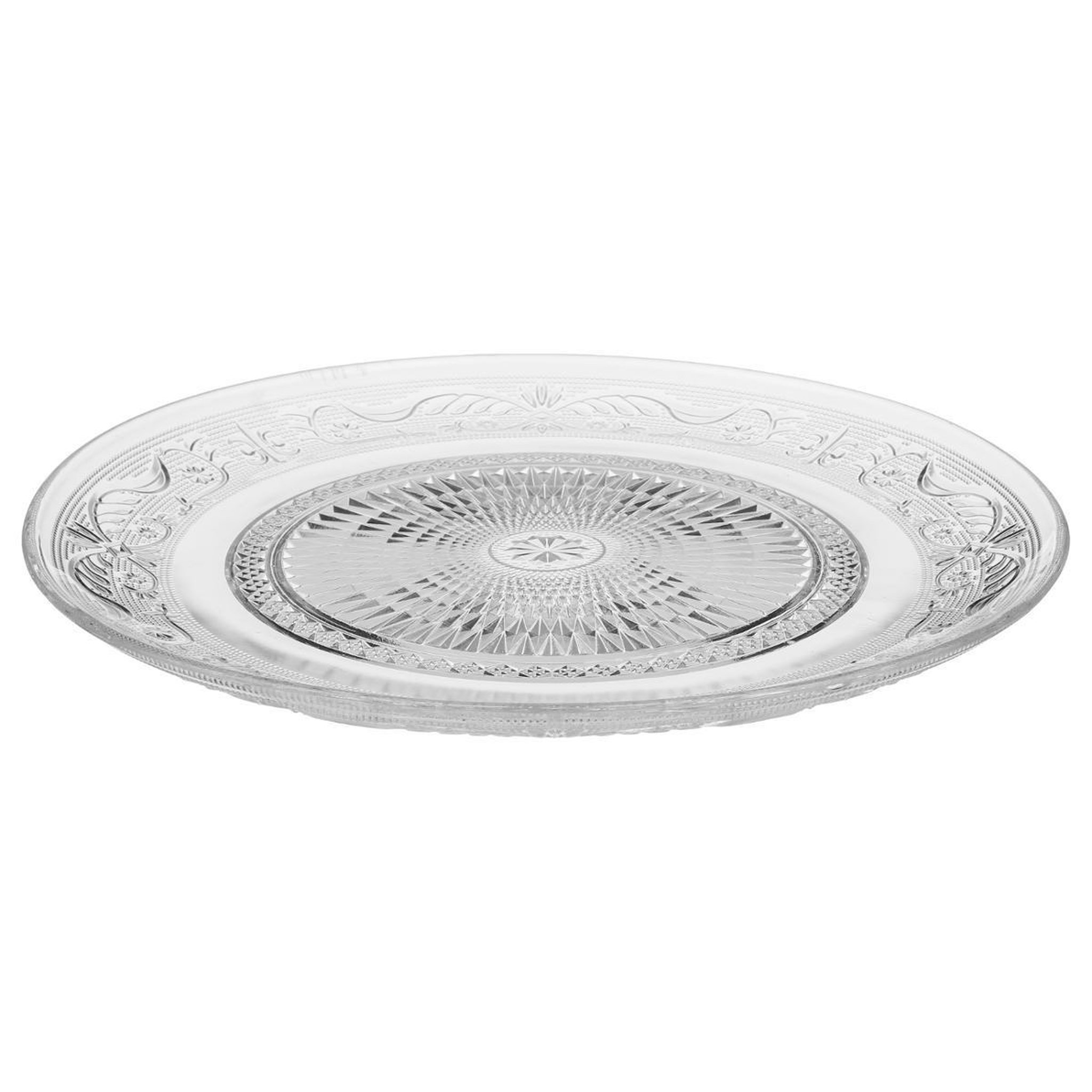 Voir la diapositive 2 : SECRET DE GOURMET Lot de 6 assiettes plates  renaissance  29cm transparent