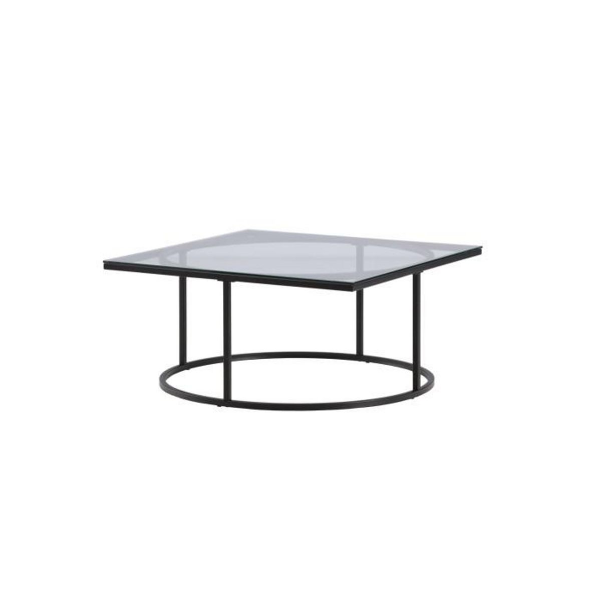 Paris Prix Table Basse Design en Verre  Skanor  90cm Noir