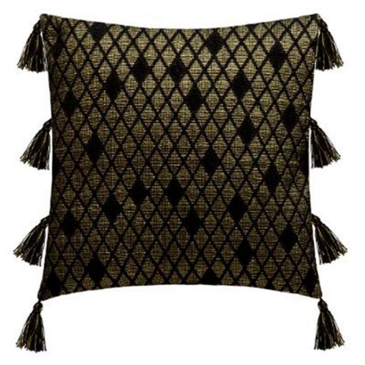 ATMOSPHERA Housse de Coussin  Shine  40x40cm Noir