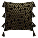 ATMOSPHERA Housse de Coussin  Shine  40x40cm Noir