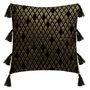 Voir la diapositive 1 : ATMOSPHERA Housse de Coussin  Shine  40x40cm Noir