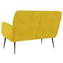 Voir la diapositive 5 : VIDAXL Banc Jaune 108x79x79 cm Velours