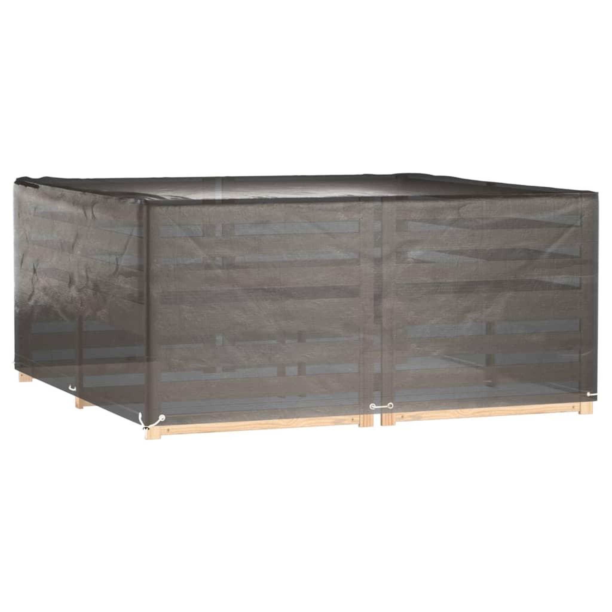 Voir la diapositive 2 : VIDAXL Housses de salon de jardin 2 pcs 16 œillets 205x205x90 cm carre