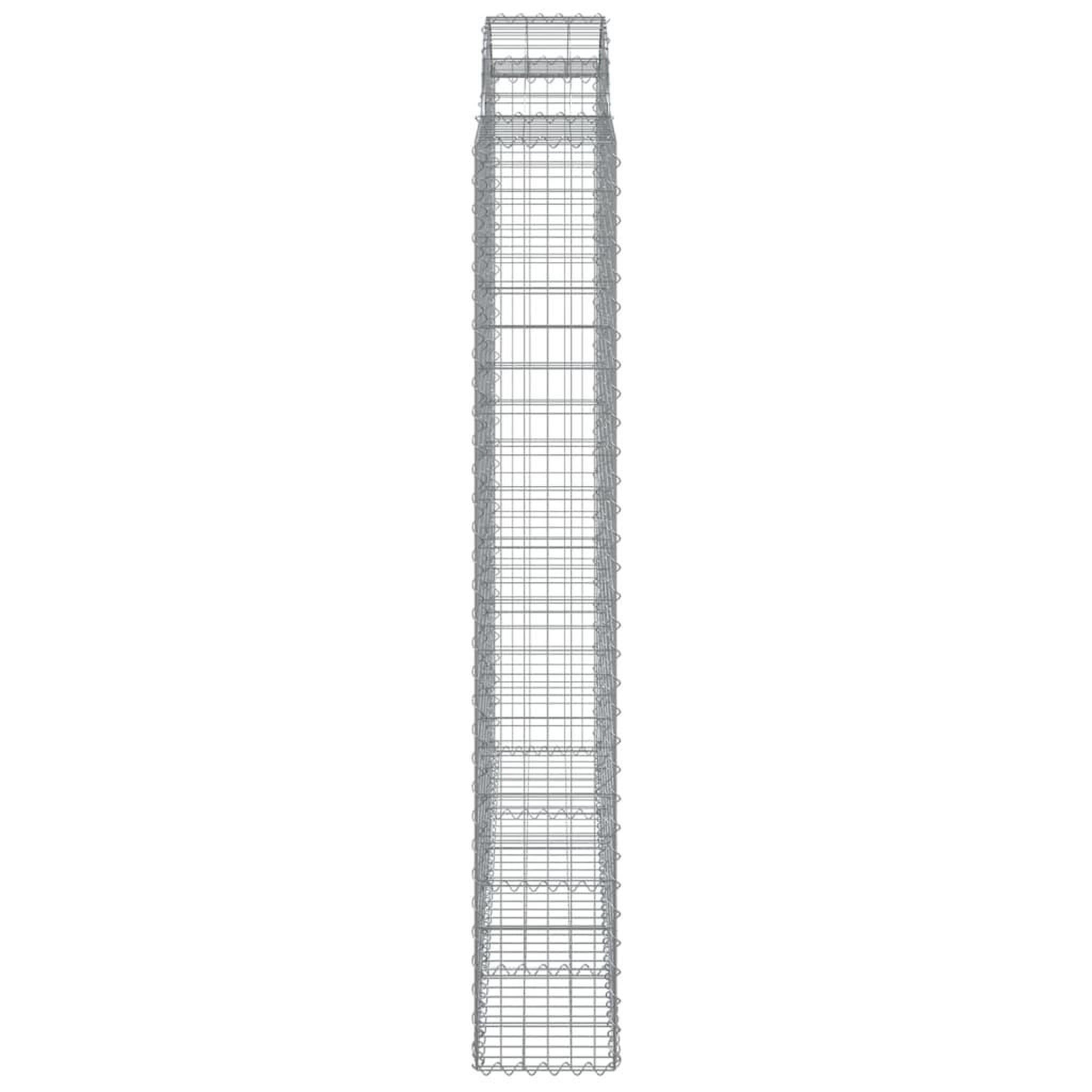 Voir la diapositive 5 : VIDAXL Paniers a gabions arques 6 pcs 200x30x200/220 cm fer galvanise