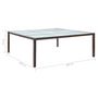 Voir la diapositive 6 : VIDAXL Table a manger de jardin Marron 200x200x74 cm Resine tressee