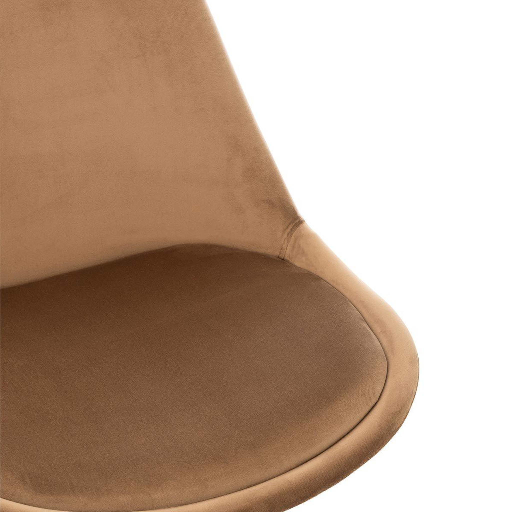 Voir la diapositive 6 : J-LINE Chaise design  hélène  84cm marron