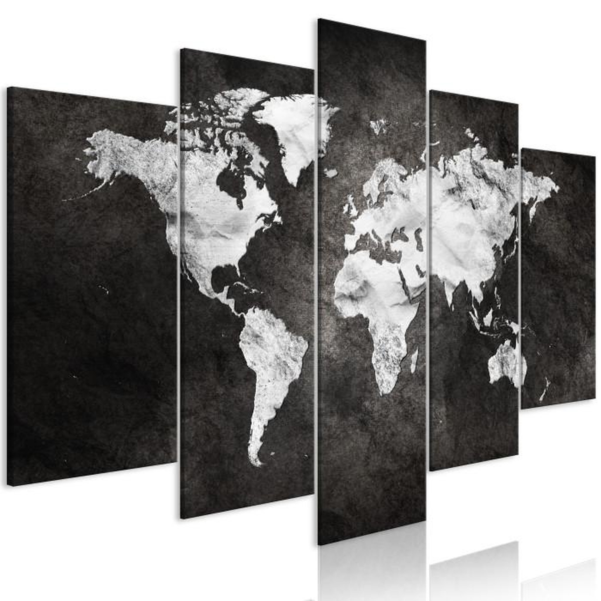 Paris Prix Tableau Imprimé 5 Panneaux  Dark World Wide. Coloris disponibles : Multicolore