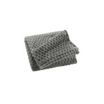 Paris Prix Plaid Flanelle en Relief  Mini Frosty  125x150cm Gris