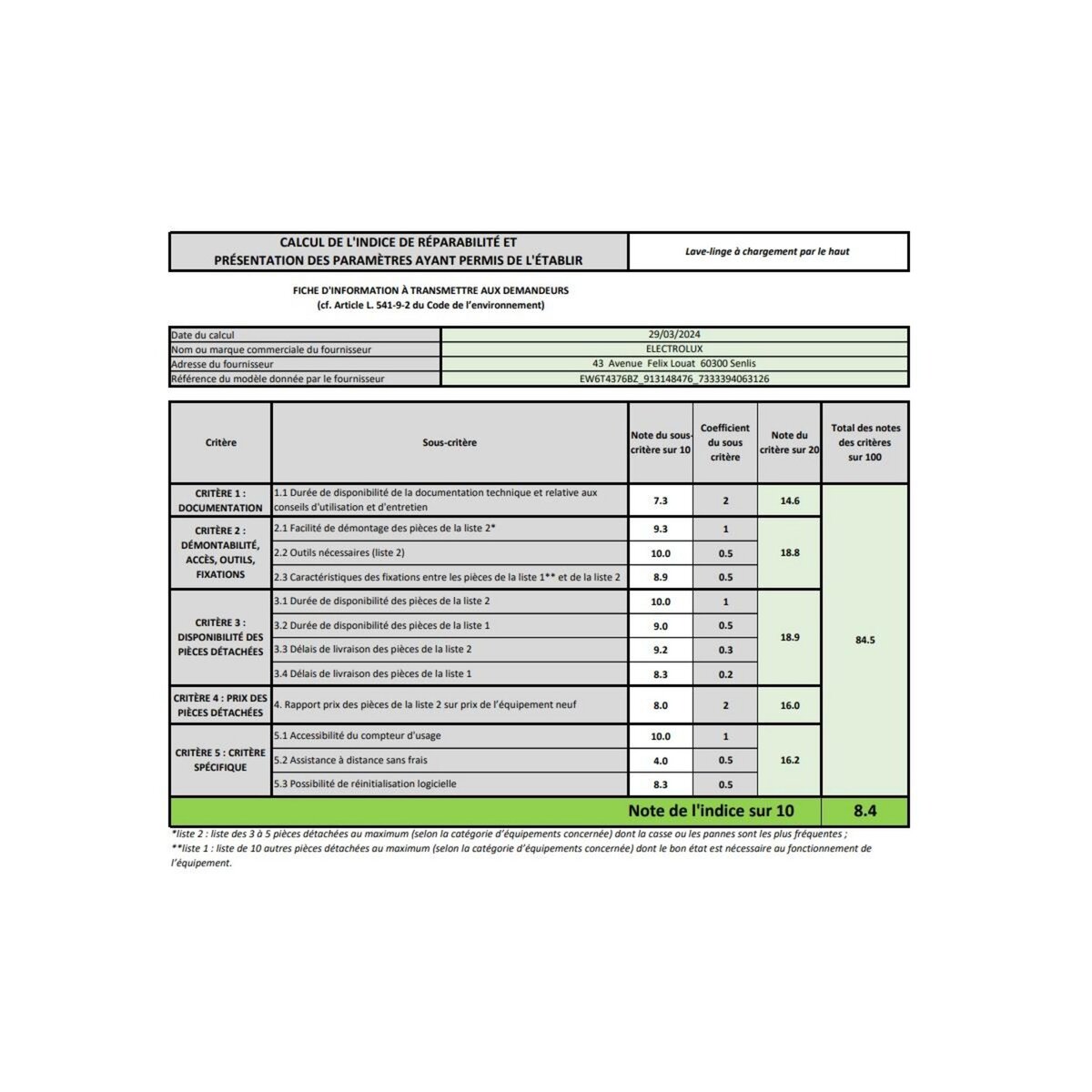 ELECTROLUX Lave-linge top 7kg 1200 tours/min - EW6T4376BZ