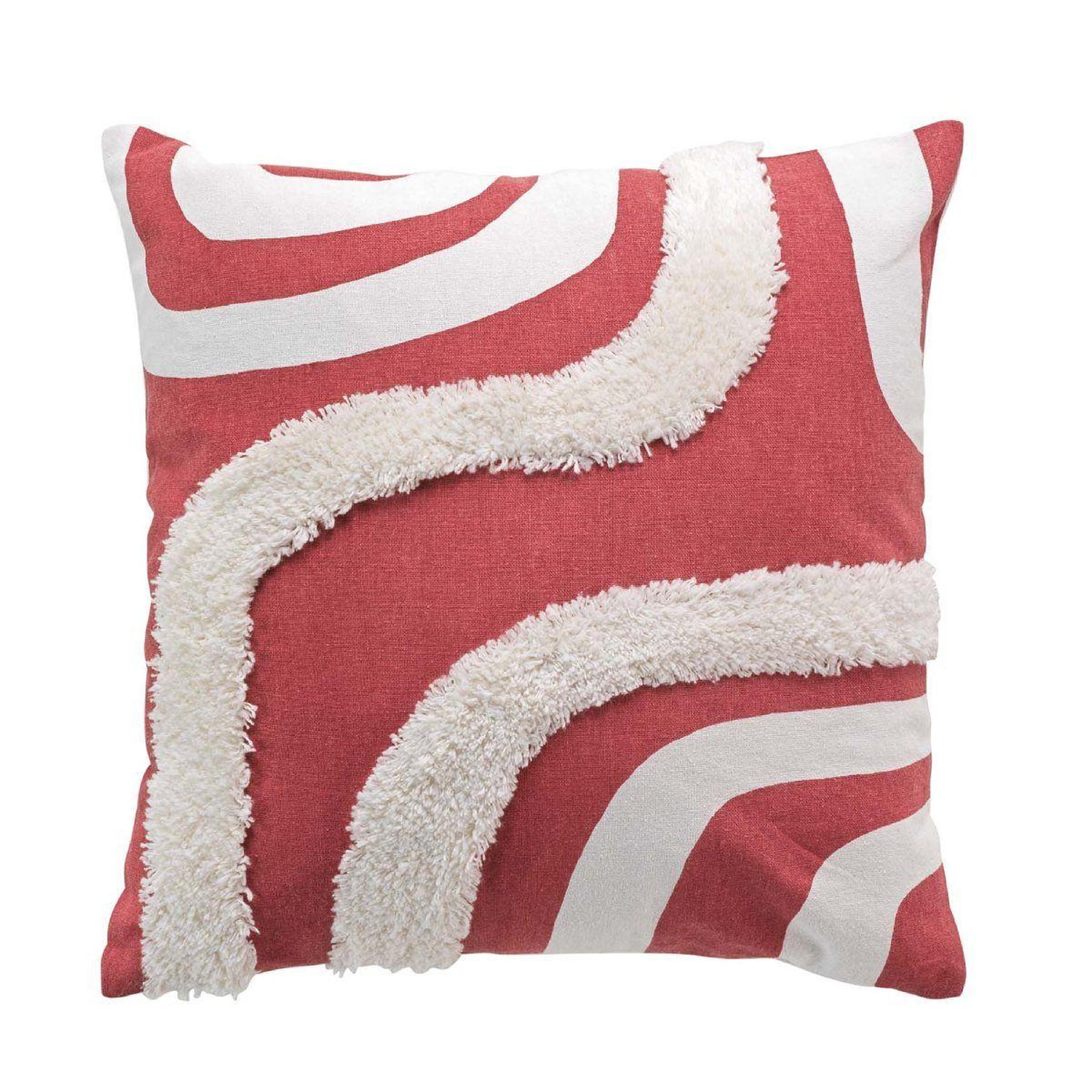 Douceur d'Intérieur Housse de coussin déco  mirade  40x40cm terracotta