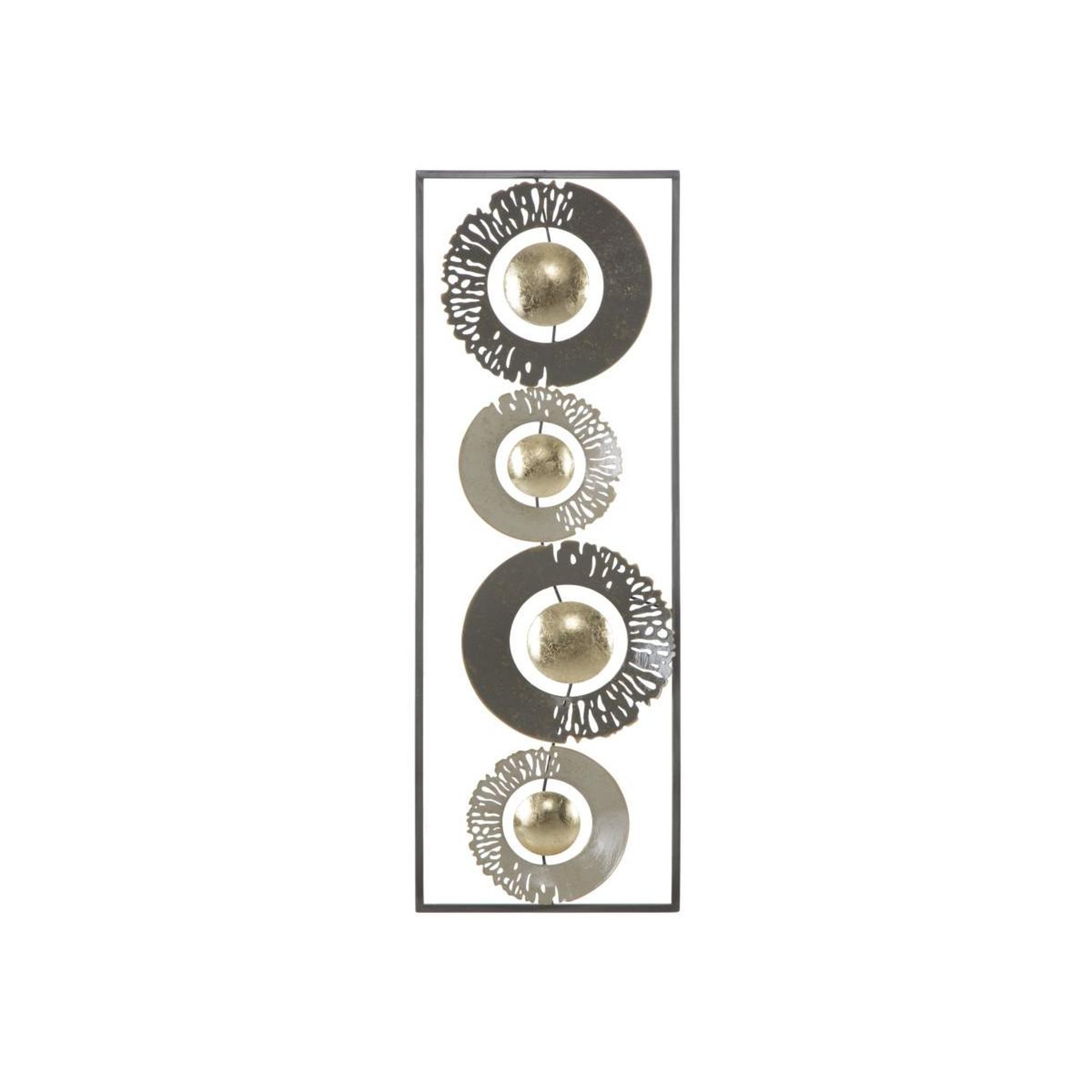 Paris Prix Décoration murale encadrée en métal  ring  89cm multicolore