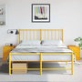 Voir la diapositive 1 : VIDAXL Tables de chevet 2 pcs jaune 34,5x39x44 cm acier