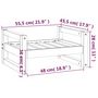 Voir la diapositive 6 : VIDAXL Lit pour chien Marron miel 55,5x45,5x28 cm Bois de pin solide