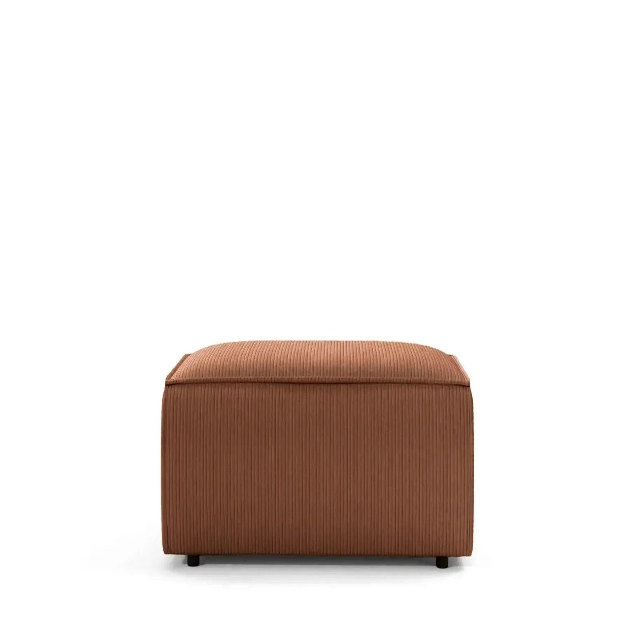 Voir la diapositive 1 : CASANOVA PARIS Jade - pouf velours côtelé