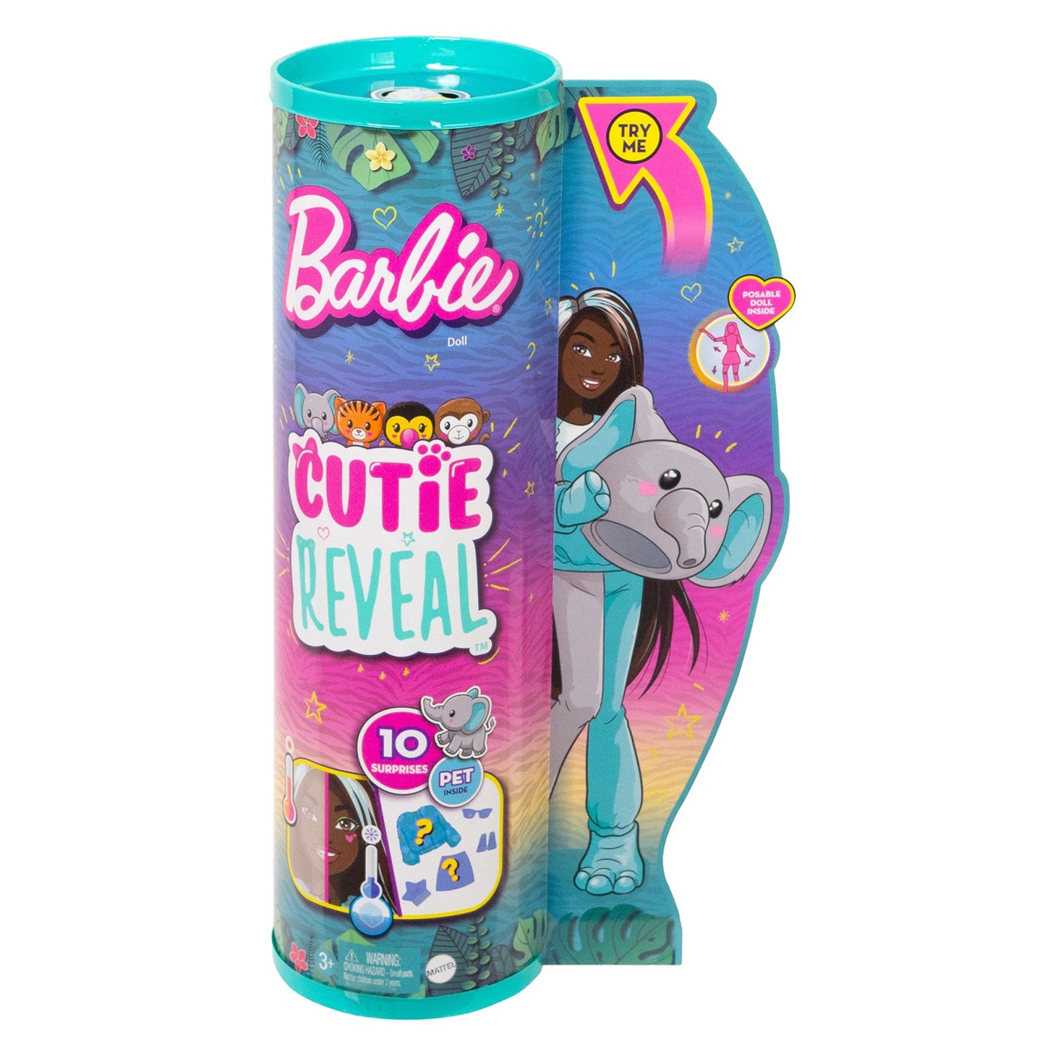Voir la diapositive 8 : BARBIE Poupée Barbie Cutie Reveal Elephant