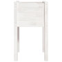 Voir la diapositive 5 : VIDAXL Jardinieres d'exterieur 2 pcs Blanc 40x40x70 cm Bois de pin