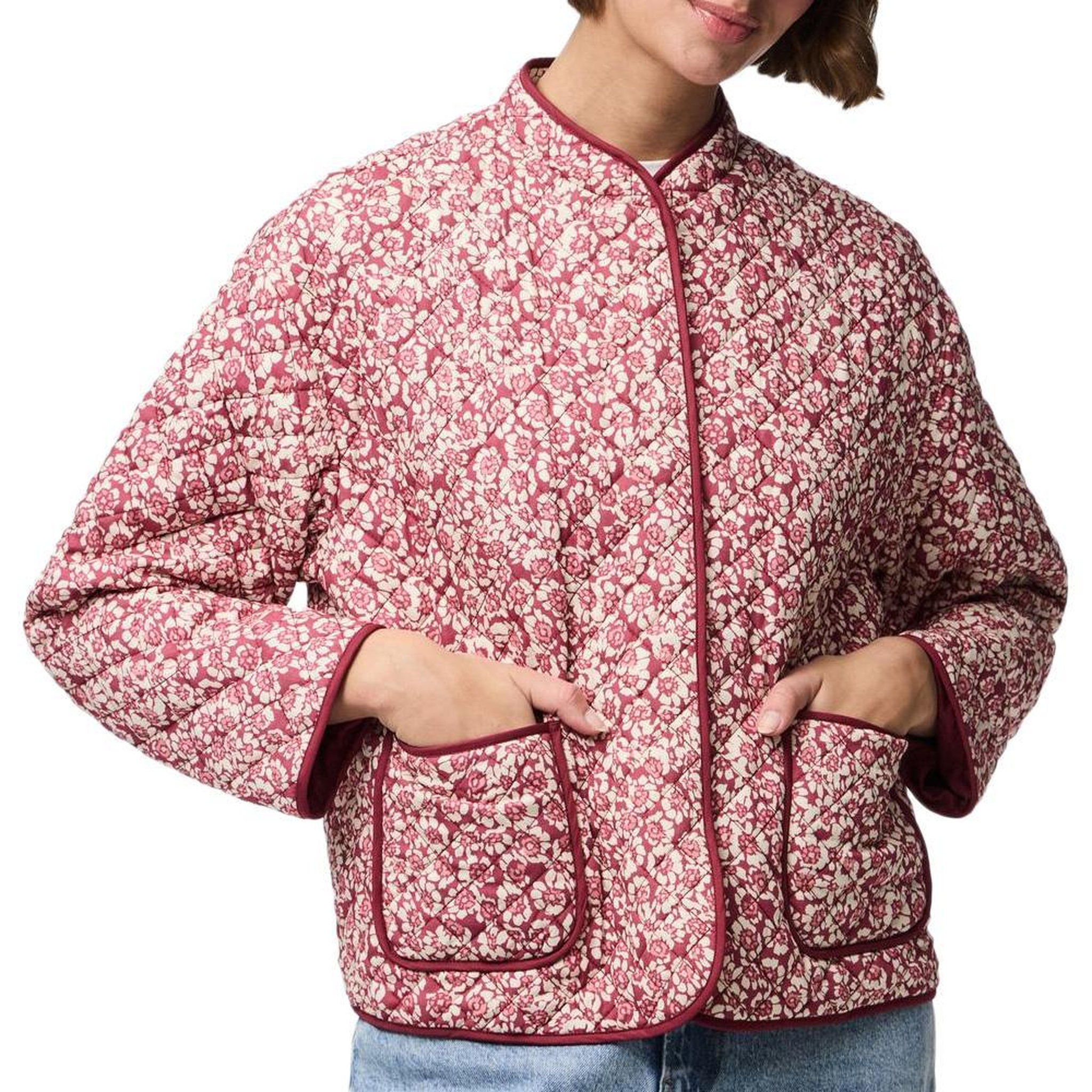 Voir la diapositive 1 : Pieces Veste Matelassée Rose Femme Pieces Ke