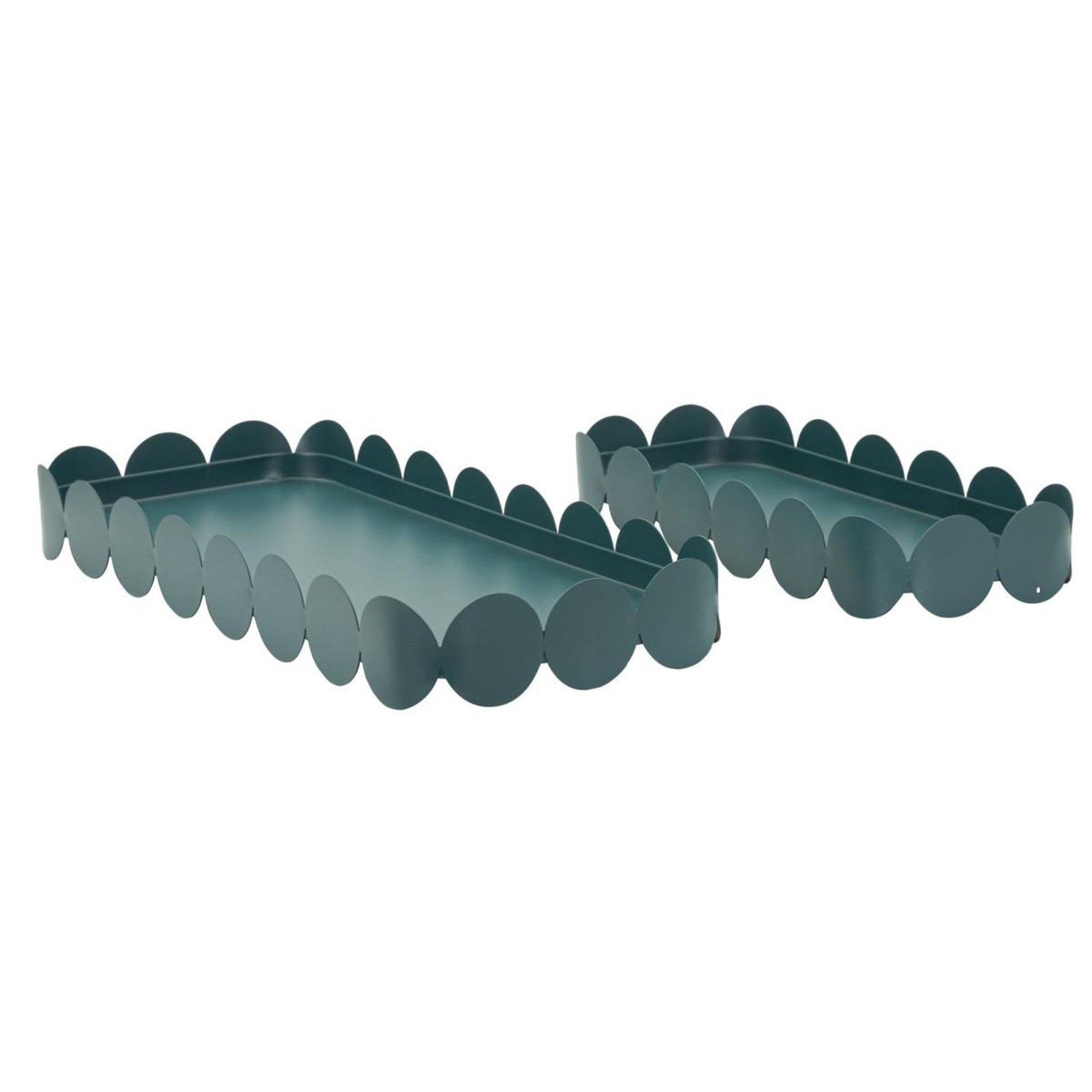 Paris Prix Lot de 2 plateaux déco  saturn  40cm bleu
