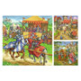Voir la diapositive 3 : RAVENSBURGER Puzzle 3x49 pcs Chevaliers du Moyen age