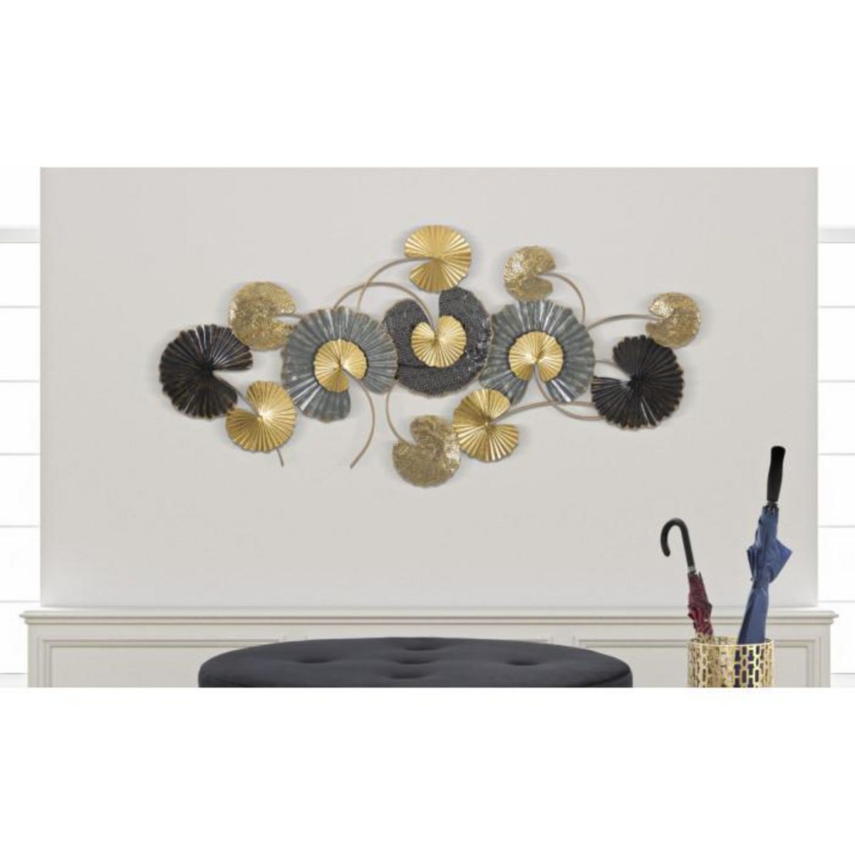 Paris Prix Décoration Murale en Métal  Web  130cm Multicolore