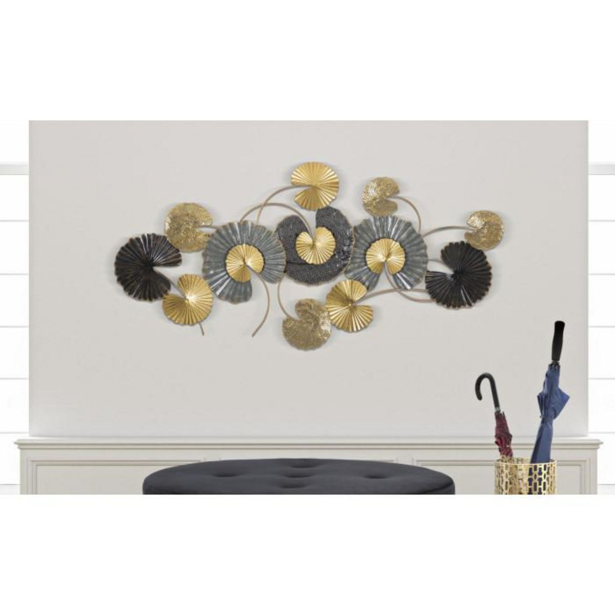 Paris Prix Décoration Murale en Métal  Web  130cm Multicolore