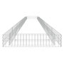 Voir la diapositive 4 : VIDAXL Lit sureleve a gabion Acier galvanise 800x100x20 cm