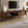 Voir la diapositive 5 : MERAX Meuble tv noyer 170 cm mdf