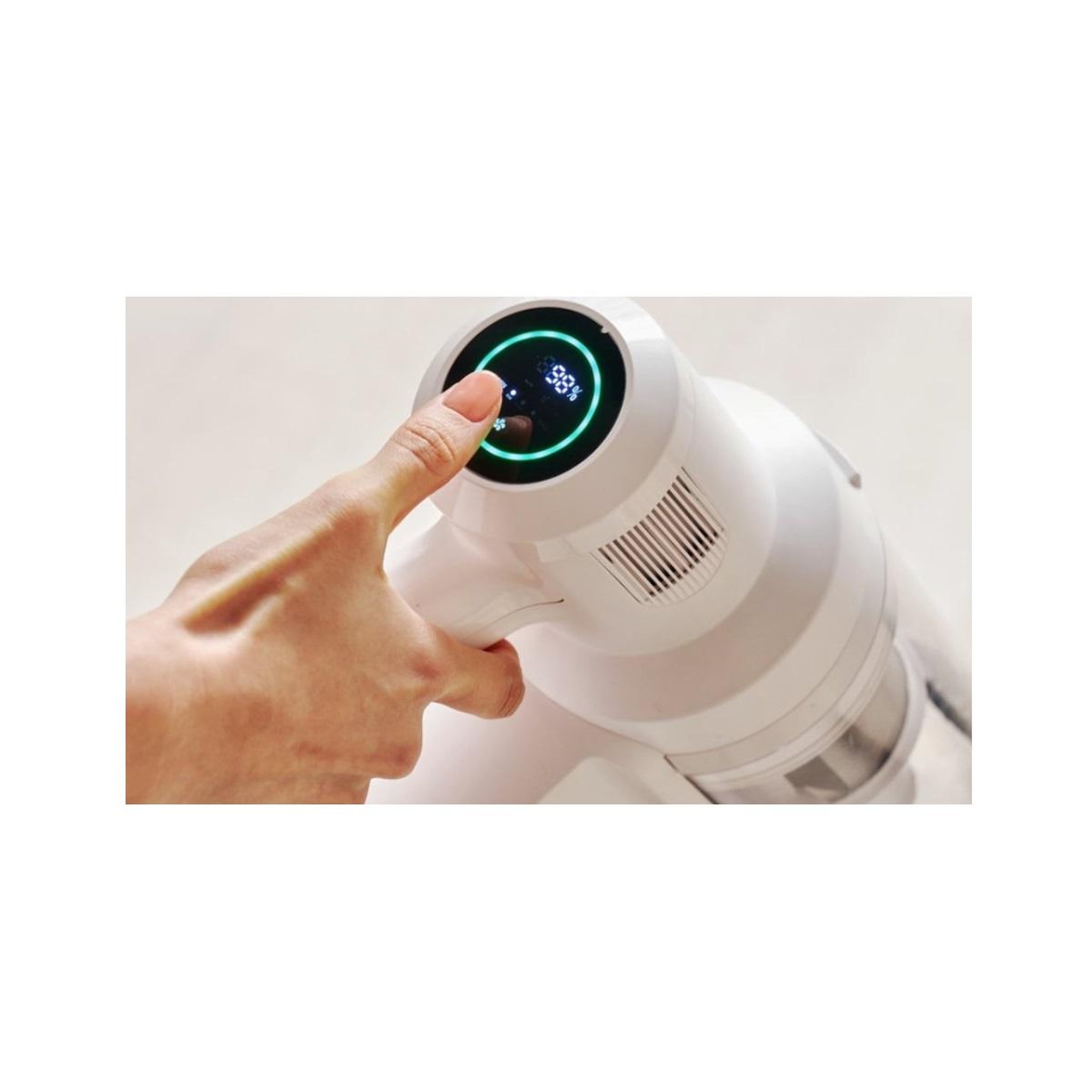 Voir la diapositive 5 : EZICLEAN Aspirateur balai rechargeable 28.8v blanc - cyclomaxr22