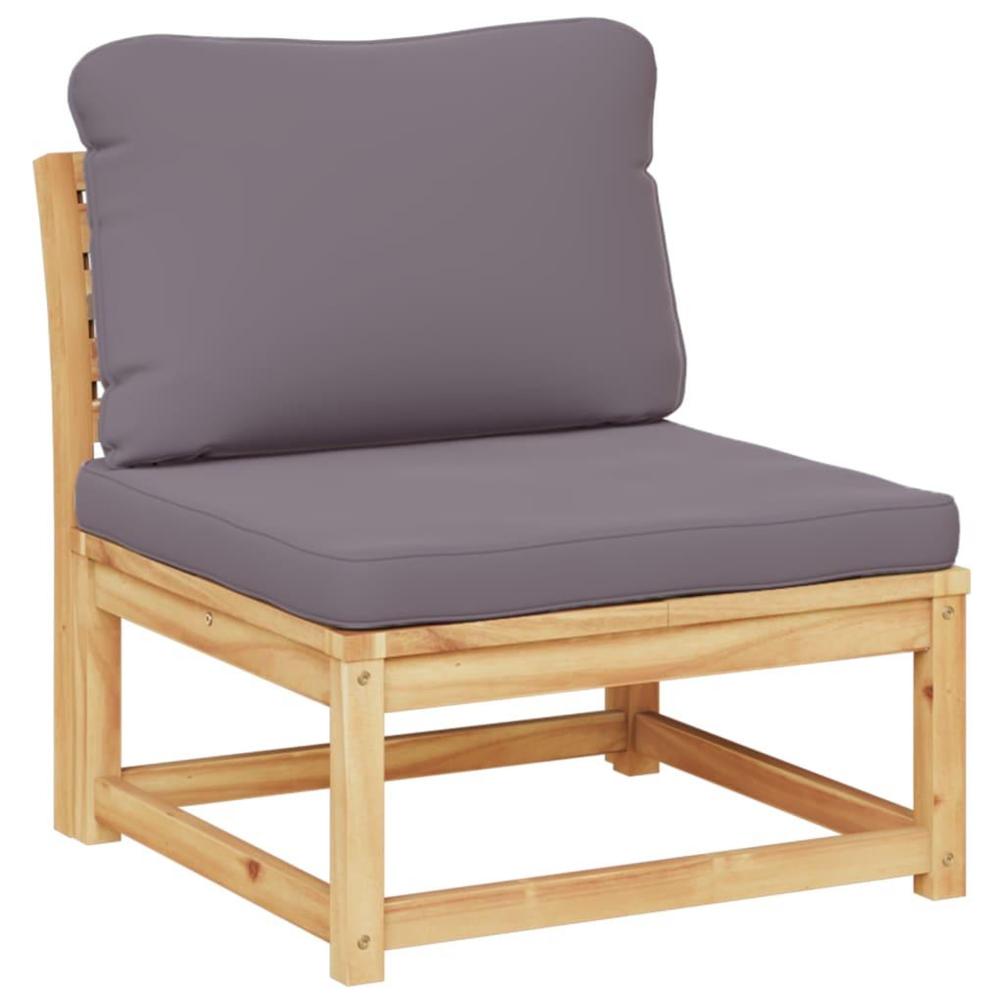 Voir la diapositive 2 : VIDAXL Salon de jardin avec coussins bois massif d'acacia