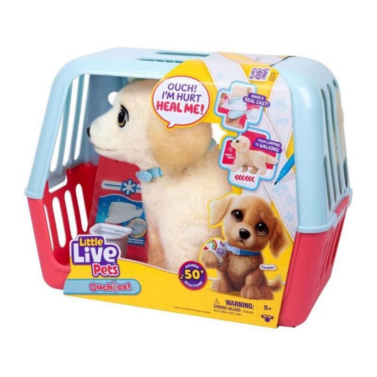 LITTLE LIVE PETS Peluche - LITTLE LIVE PETS - Mon chien ouchies - Des 5 ans