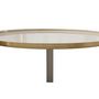Voir la diapositive 2 : Paris Prix Table d'Appoint Design  Tami  51cm Ivoire & Taupe