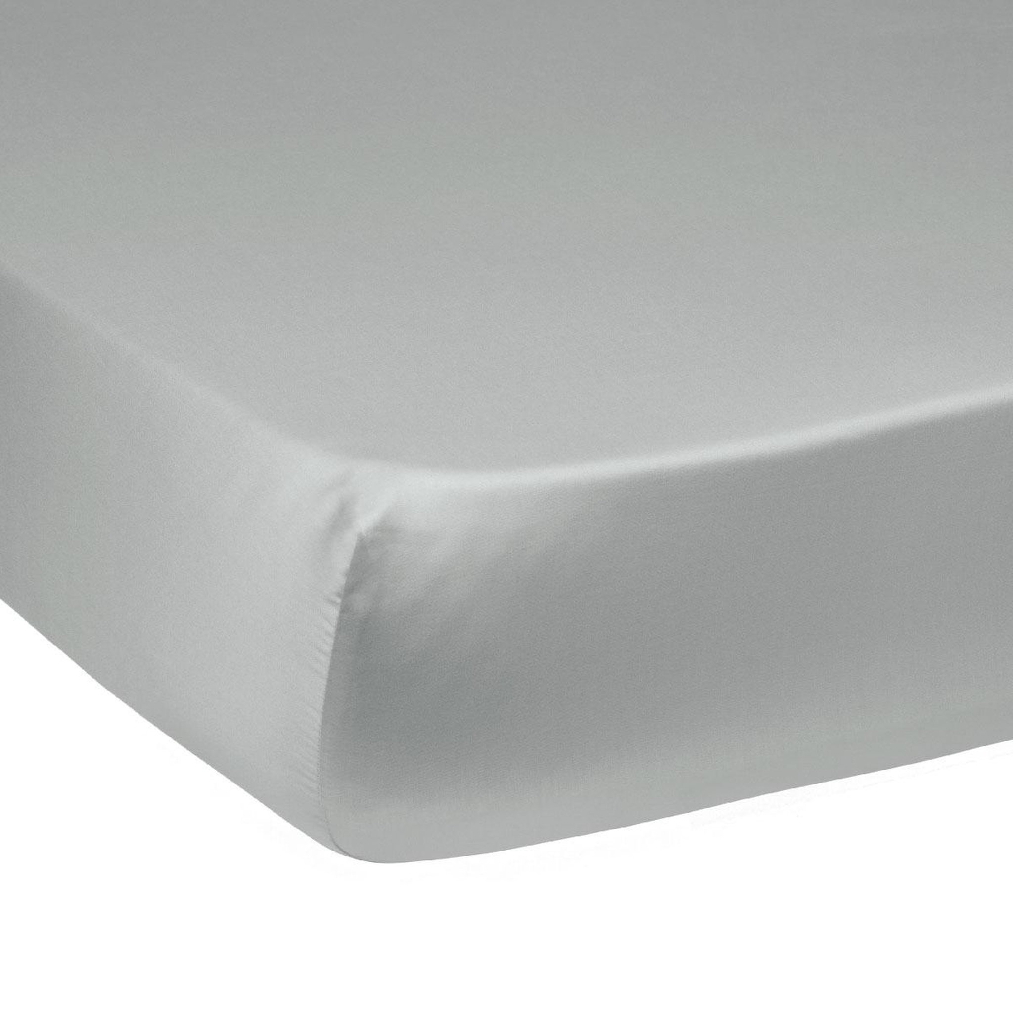 Voir la diapositive 1 : DODO Drap housse grand bonnet harmonie satin de coton coloris gris