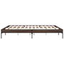 Voir la diapositive 5 : VIDAXL Cadre de lit sans matelas chene marron 200x200 cm