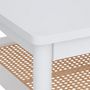Voir la diapositive 2 : ATMOSPHERA Table Basse Avec Étagère  Cabras  109cm Blanc
