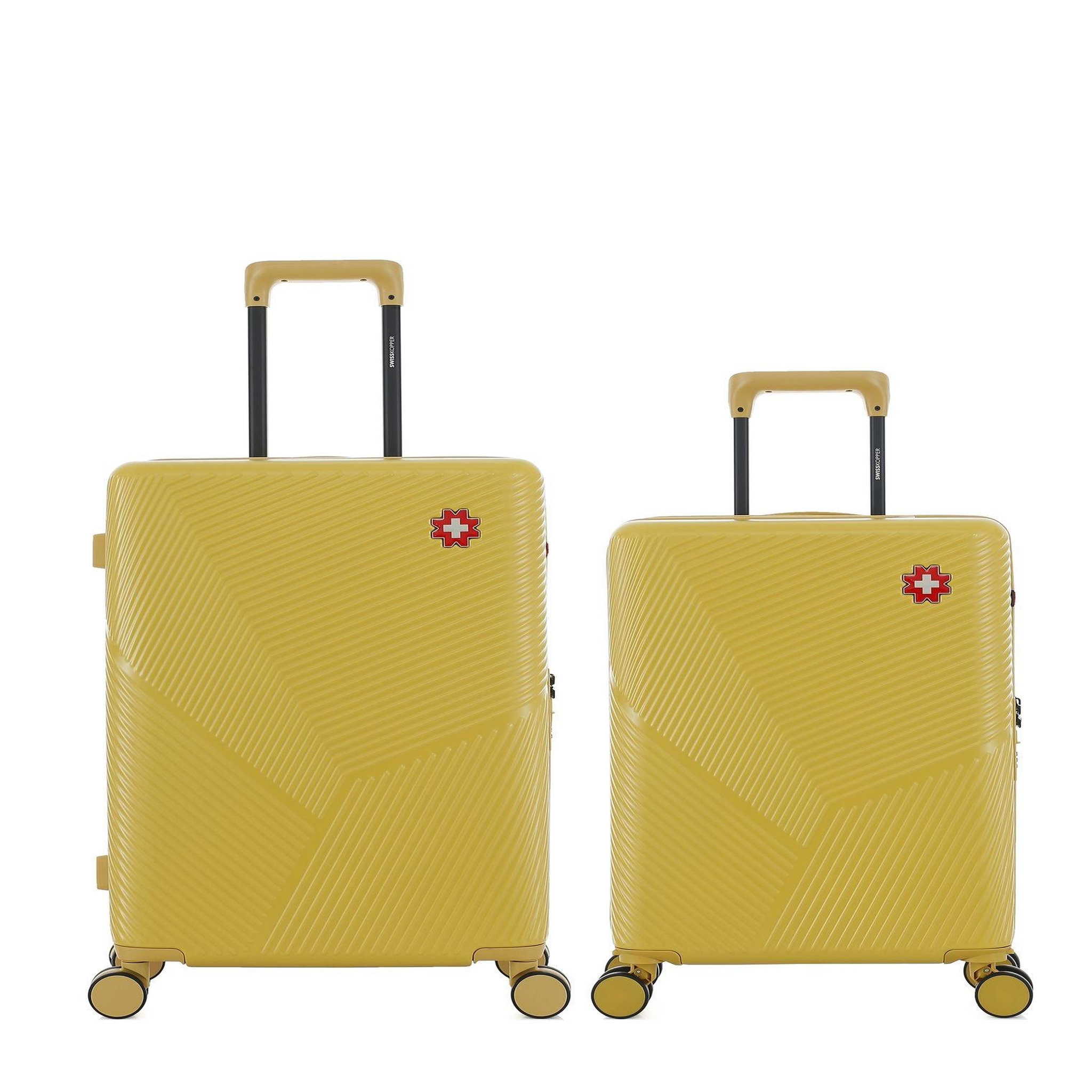 SWISS KOPPER Lot de 2 Valises Rigides Taille Moyenne et Cabine FRIBOURG
