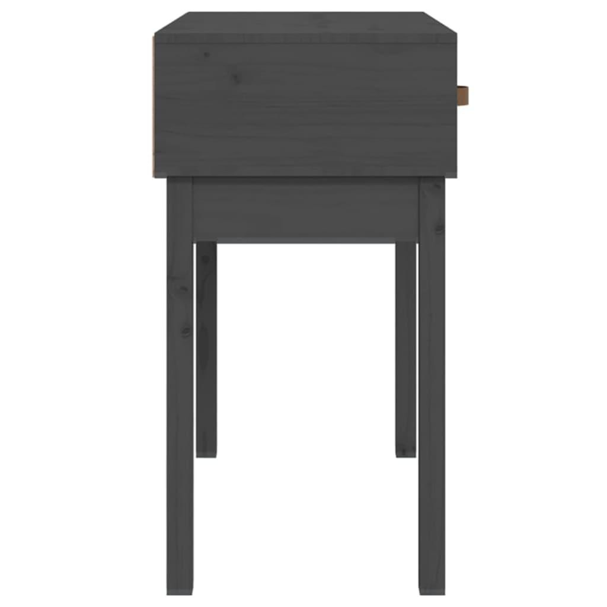Voir la diapositive 5 : VIDAXL Table console Gris 76,5x40x75 cm Bois massif de pin