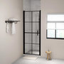 Voir la diapositive 1 : VIDAXL Porte de douche verre trempe 91x195 cm noir