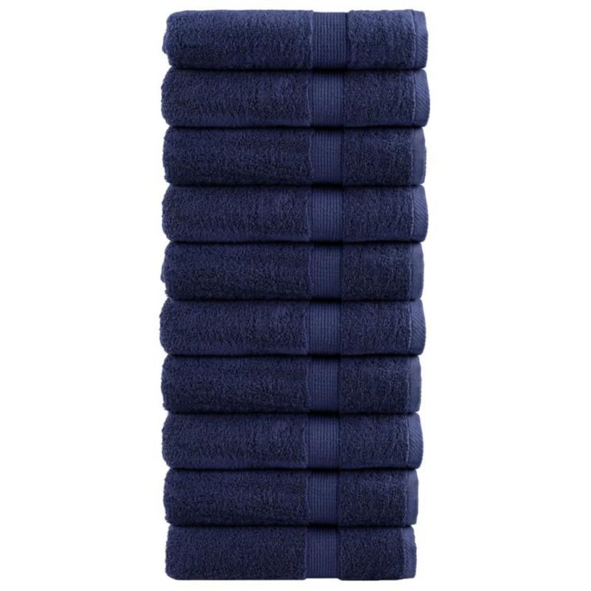 VIDAXL Serviettes de douche de qualité supérieure SOLUND 10 pcs