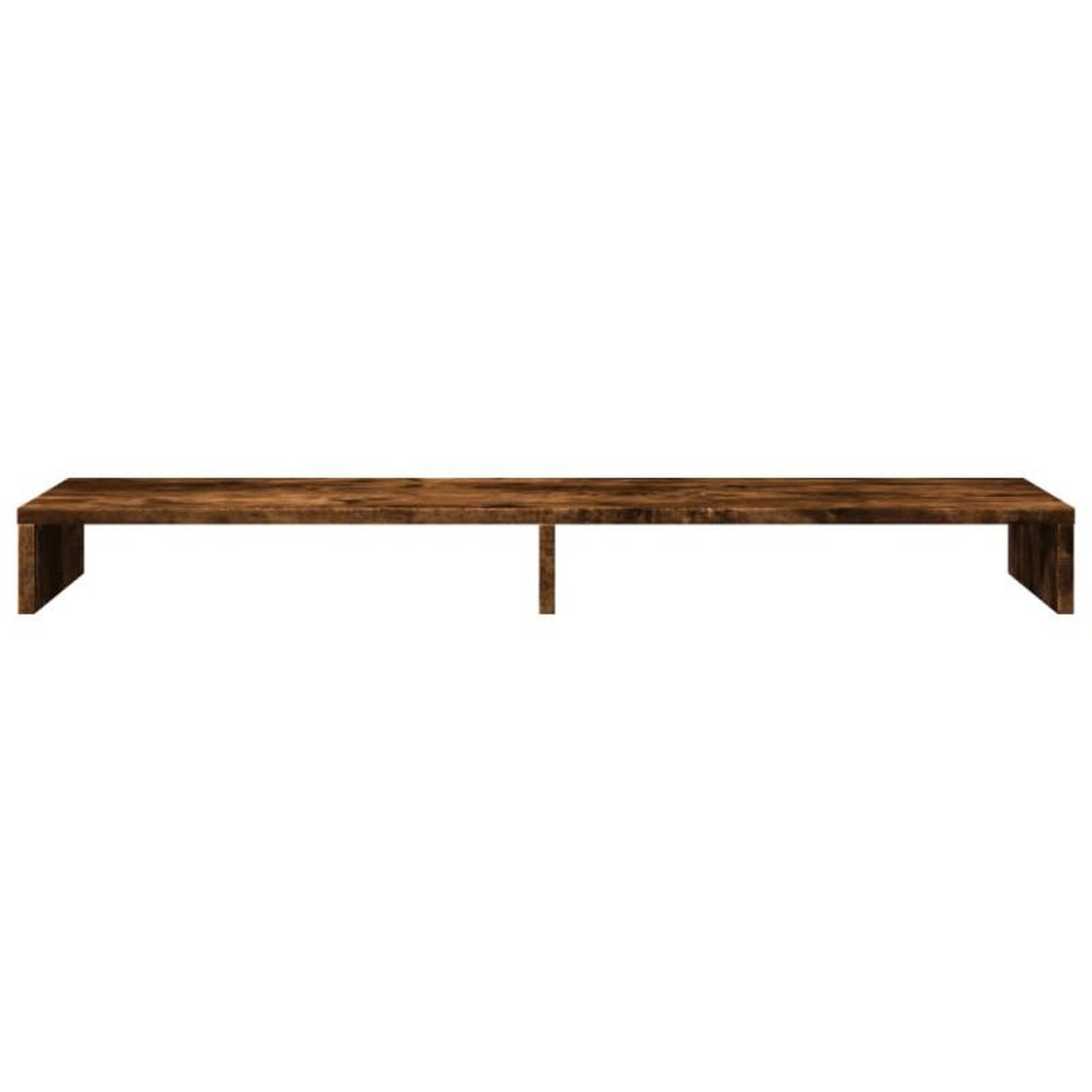 Voir la diapositive 4 : VIDAXL Support de moniteur chêne fumé 100x27x10 cm bois d ingénierie