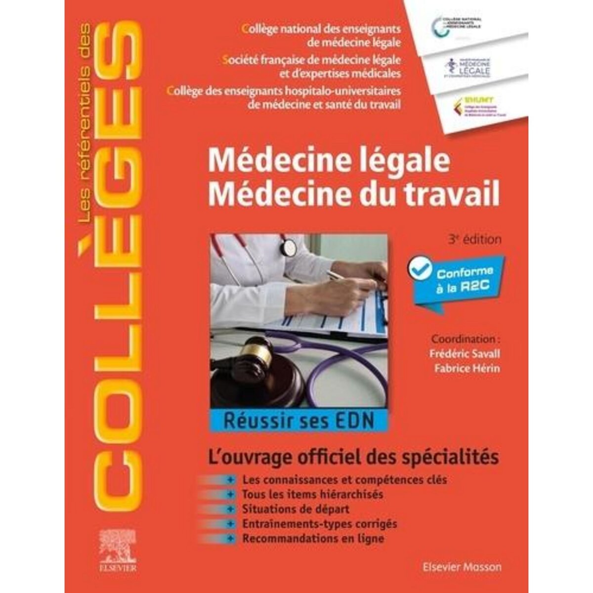 MEDECINE LEGALE - MEDECINE DU TRAVAIL. 3E EDITION, Savall Frédéric