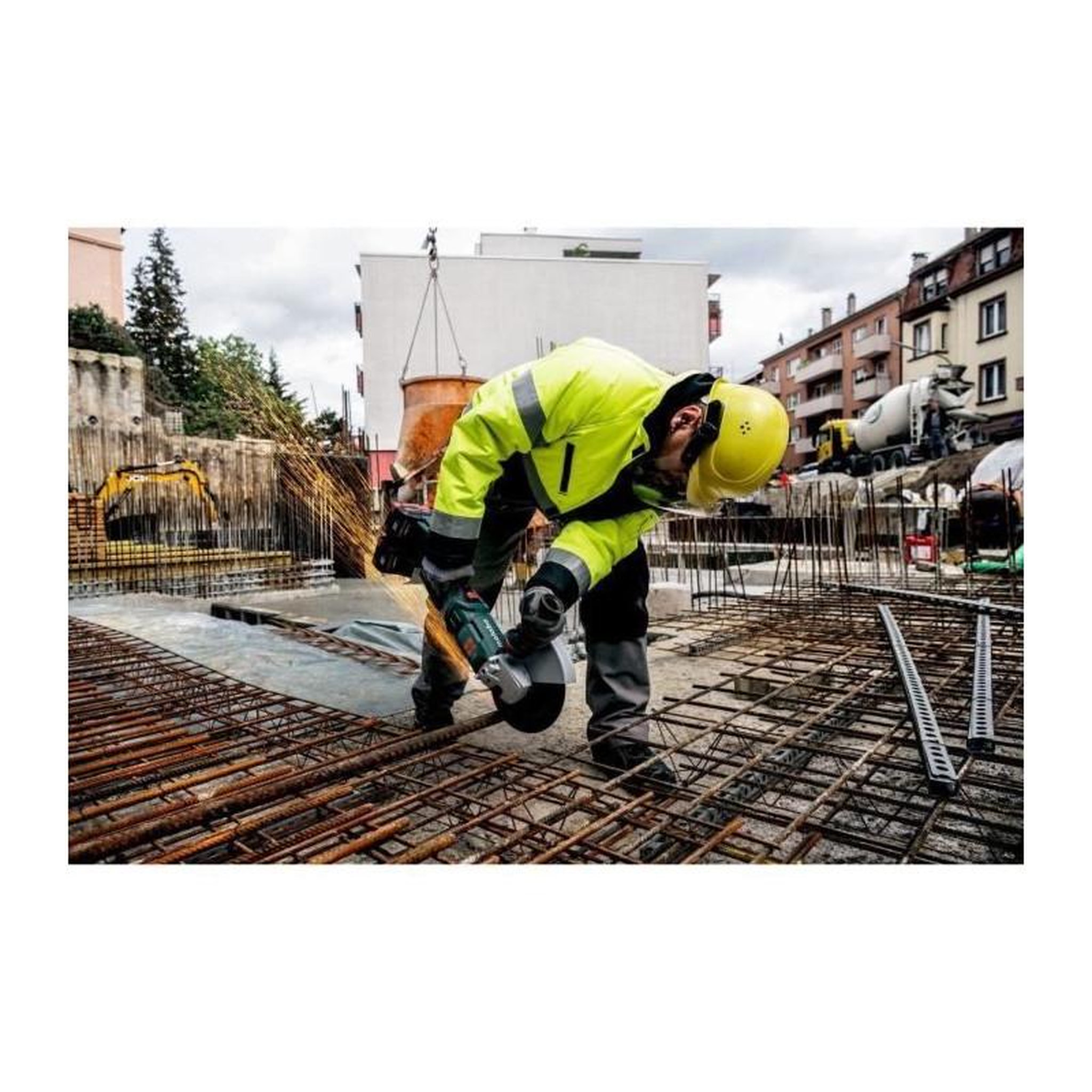 Voir la diapositive 4 : METABO Meuleuse d'angle sans fil - METABO - WPB 36-18 LTX BL 24-230 Quick - 18 V - Découpe béton - 77 mm