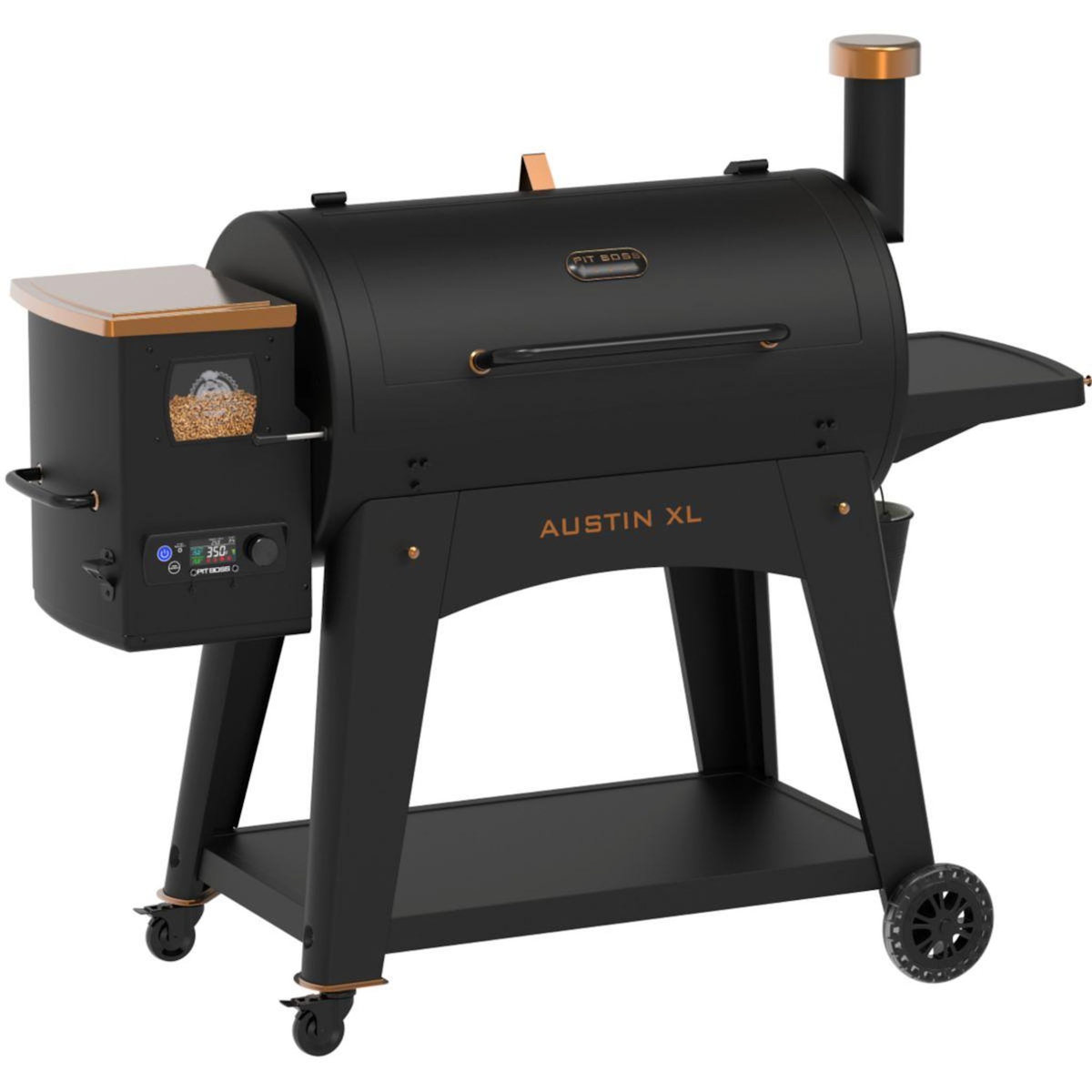 PITBOSS Barbecue pellet ONYX AUSTIN, sur chariot,de 82 à 260 °, surface de cuisson 90 x 50 cm