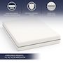 Voir la diapositive 2 : THE WHITE STONE Matelas 80x190 cm en Mousse Hypoallergénique | Hauteur 20 cm | Orthopédique & Hypoallergénique | Revêtement Anti-acariens & Antibactérien | 100 % Fabriqué en Italie