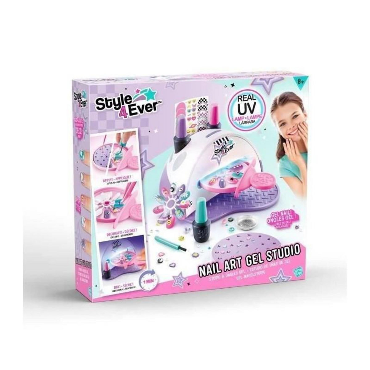 Canal Toys Studio à Ongles Gel Canal Toys Kit manucure rose