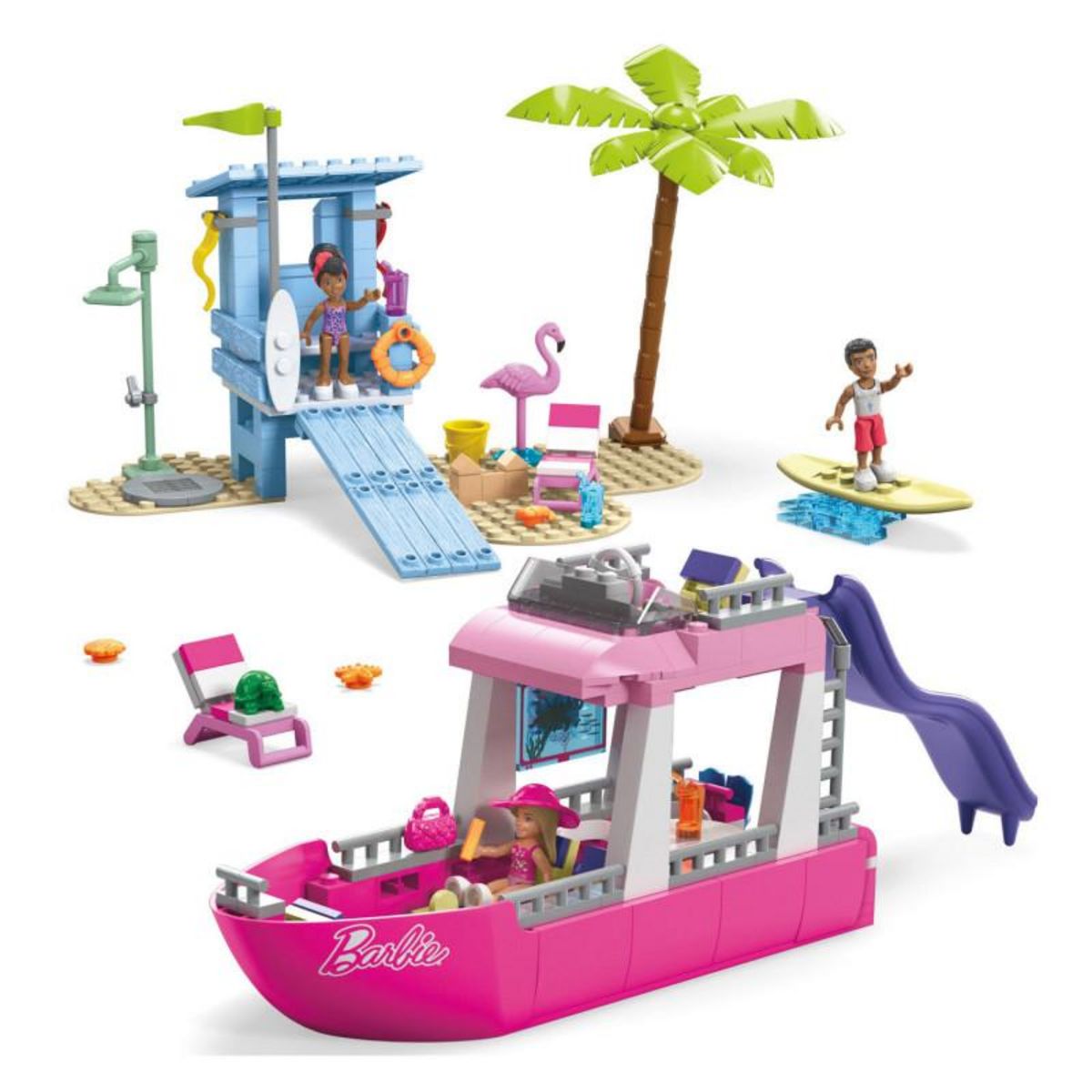 MATTEL Mattel - Barbie Mega Dreamboat Building Set, 317dlg. HPN79