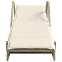 Voir la diapositive 5 : VIDAXL Chaises longues lot de 2 avec table beige resine tressee