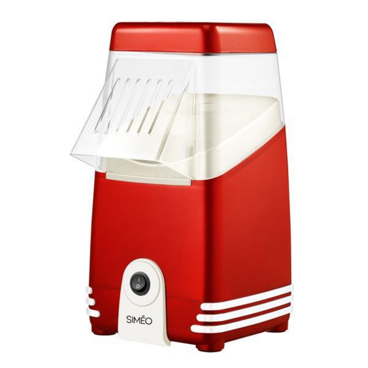 Simeo Appareil à pop-corn 1200w blanc/rouge - FMP350