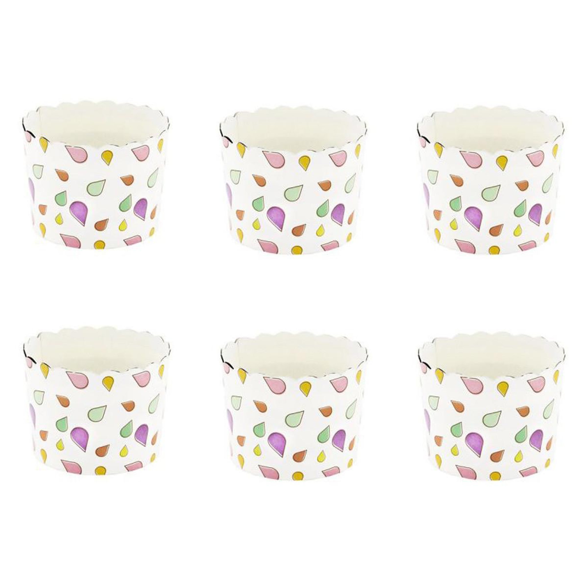 The Home Deco Factory Lot de 6 Coupelles de Présentation  Illus  7cm Blanc