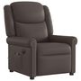 Voir la diapositive 3 : VIDAXL Fauteuil de massage inclinable electrique marron brillant